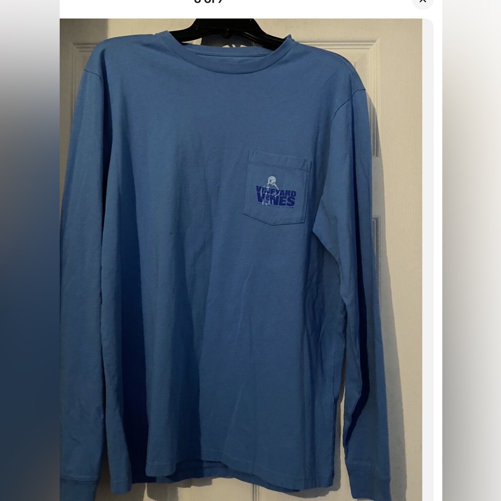 Vineyard Vines TShirt Men’s med Blue Every Day Should Feel This Good Basketball